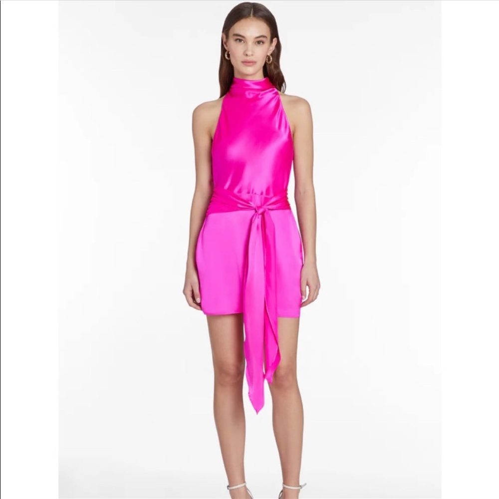 Amanda Uprichard Hot Pink Mini Dress